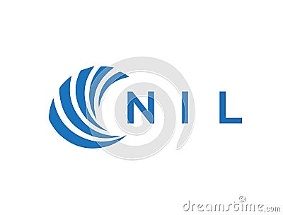 NIL letter logo design on white background. NIL creative circle letter logo concept. NIL letter design Vector Illustration