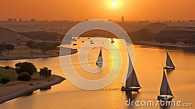 the nile river ancient egypt image Stock Photo