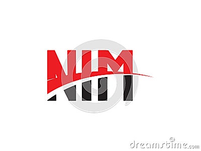 NIM Letter Initial Logo Design Vector Illustration Vector Illustration