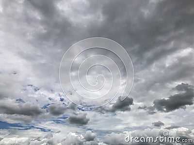 Nimbus clouds ,Dark Ominous Sky Stock Photo