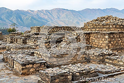 Nimogram Stupa and Monastery in Shamozai swat, Pakistan Stock Photo
