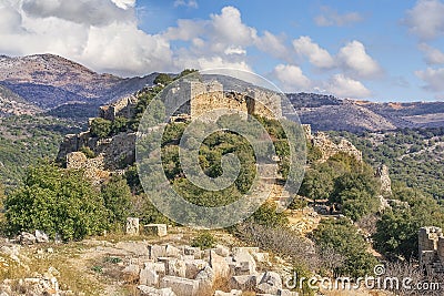 Nimrod Fortress, Golan Heights, Israel Stock Photo