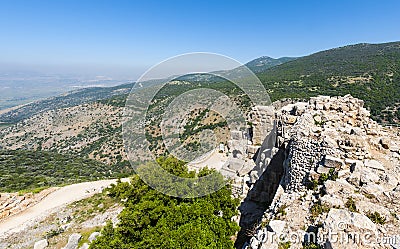 Nimrod Fortress in Israel Stock Photo