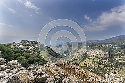 Nimrod Fortress Ruins Stock Photo