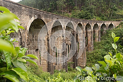 The Nine Arch Bridge also called the Bridge in the Sky.It is a viaduct bridge and one of the best colonial-era railway Stock Photo