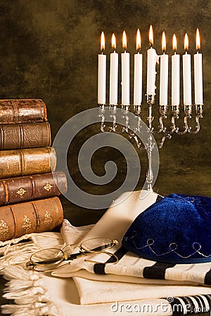 Nine candles Stock Photo