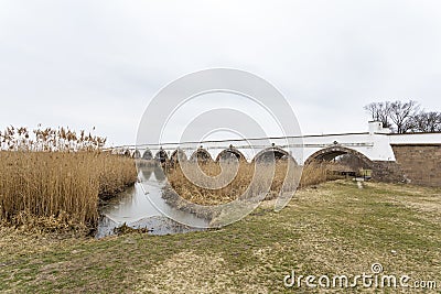 Nine-holed Bridge in Hungary Stock Photo