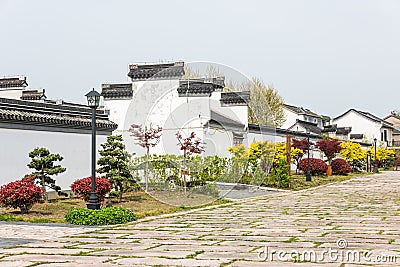 Ninety-nine and a half antique folk houses Stock Photo