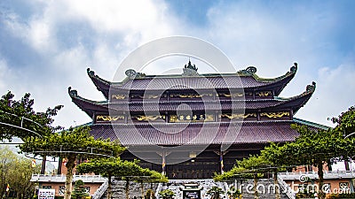 Ninh Binh Bai Dinh Buddhism Pagoda Stock Photo