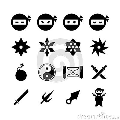 Ninja icon Vector Illustration