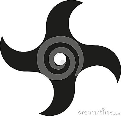 Ninja Star icon Vector Illustration