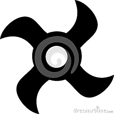 Ninja Star - Shiruken Stock Photo