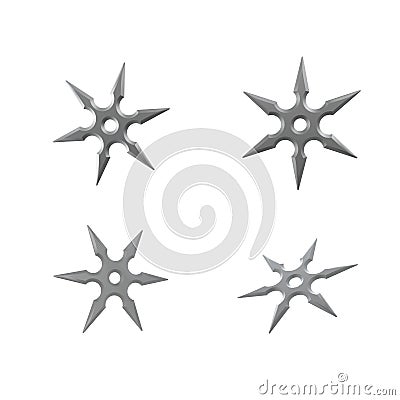 Ninja star Shuriken Stock Photo