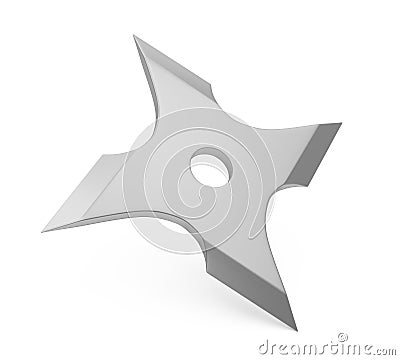 Ninja Star Shuriken Isolated Stock Photo