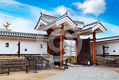 Ninomon (Inner Gate) at Matsumoto Castle in Matsumoto City, Nagano Stock Photo
