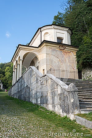 Ninth Chapel at Sacro Monte di Varese. Italy Stock Photo