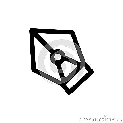Nip Icon for Precise Editing and Graphic Design Tools Vector Illustration
