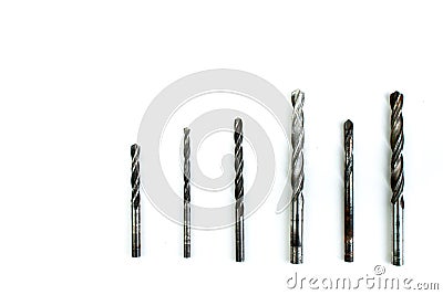 Nippers on white background. Tool. Top view. Stock Photo