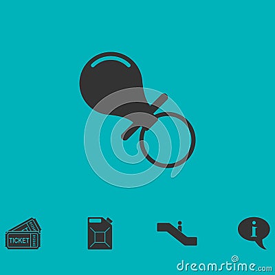 Nipple icon flat Vector Illustration