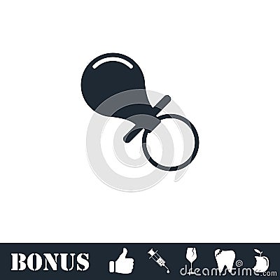 Nipple icon flat Vector Illustration