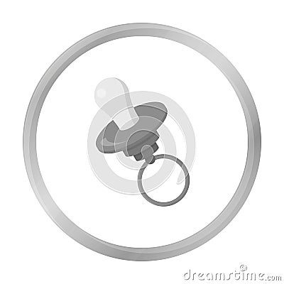 Nipple monochrome icon. Illustration for web and mobile design. Vector Illustration