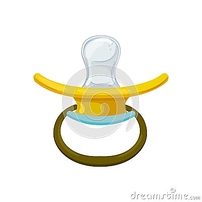 nipple pacifier baby color icon vector illustration Vector Illustration
