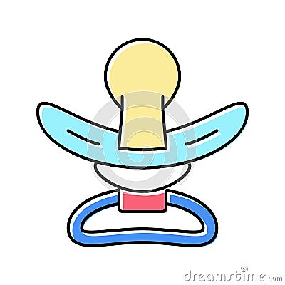 nipple soother baby color icon vector illustration Vector Illustration