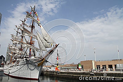 Nippon maru, sailing ship in yokohama Editorial Stock Photo