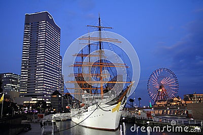 Nippon maru, sailing ship Editorial Stock Photo