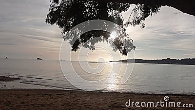 Nirwana Beach at Padang, West Sumatera Stock Photo