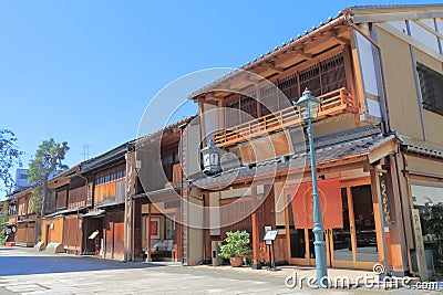 Nishi chaya Japanese old house Kanazawa Japan Editorial Stock Photo