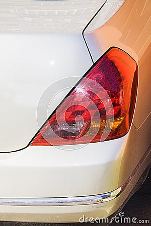 Nissan almera back light Stock Photo