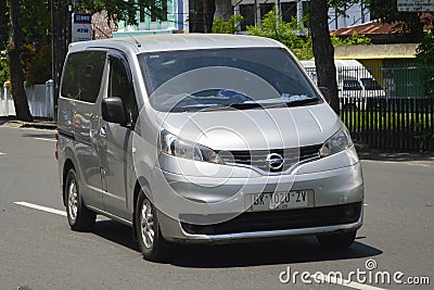 Nissan Evalia SV 2013 (Nissan NV200) Editorial Stock Photo