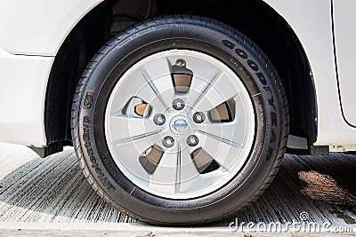 Nissan NV200 VAN 2018 Wheel Editorial Stock Photo