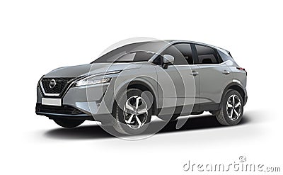 Nissan Qashqai SUV car isolated on white background Stock Photo