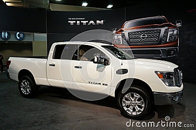 Nissan Titan Pickup Truck Editorial Stock Photo