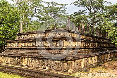 Nissanka Malla in Polonnaruwa Stock Photo