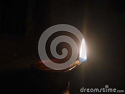Nite lamp put in night time Stock Photo