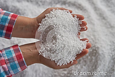 Nitrogen fertilizers or urea fertilizer Stock Photo