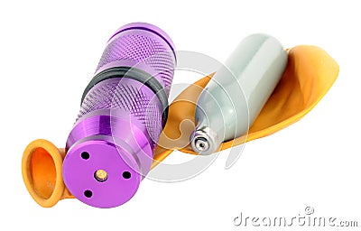 Nitrous Oxide Legal High Equipment Stock Photo