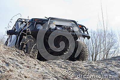 Niva jeep. offroad Stock Photo