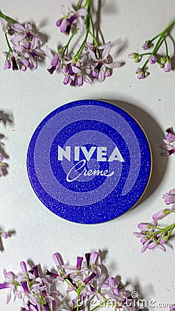 Nivea creme for both Men and Woman skin Editorial Stock Photo