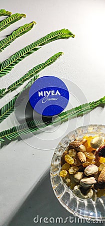 Nivea creme for both Men and Woman skin Editorial Stock Photo