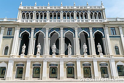 Nizami Literature Museum in Baku Editorial Stock Photo