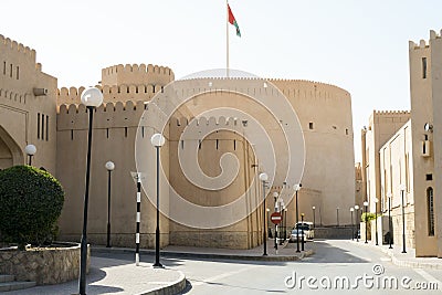 Nizwa fort in Oman Stock Photo