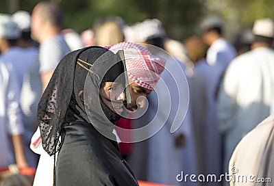 Friday Goat Market in Nizwa Editorial Stock Photo