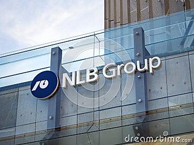 NLB bank nova ljubljanska banka is one of the largest Slovenian bank Editorial Stock Photo