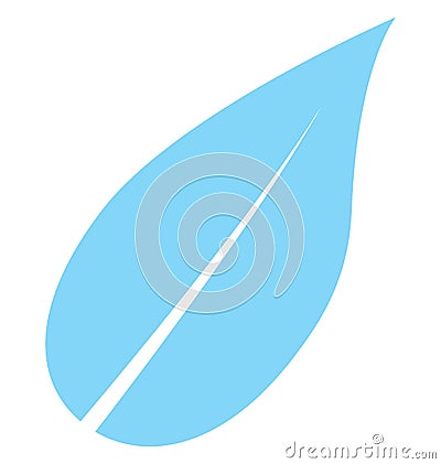 Leaf, Greenery Color Isolated Vector Icon Vector Illustration