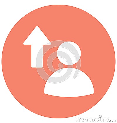 Man with up arrow, Betterment Isolated Vector Icon That can be very easily edit or modified. Vector Illustration