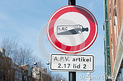 No alcohol sign Stock Photo